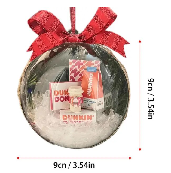 Christmas Tree Transparent Ball Scene Layout Hanging Decoration