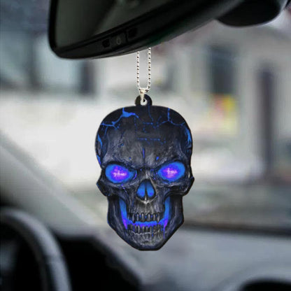 Halloween Skull Car Pendant Acrylic Flat Ornament