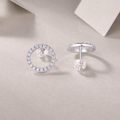 Explore Diamond Set Moissanite Silver Earrings Luxury Fashion Diamond Earring Stud Earrings