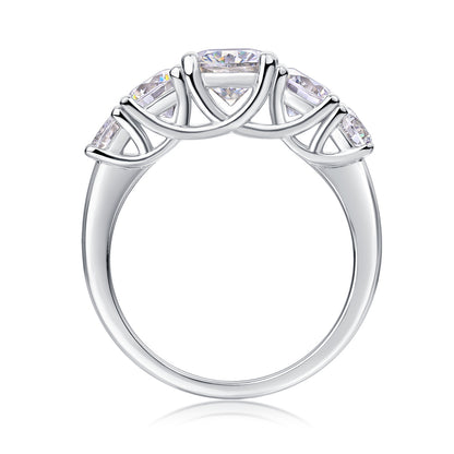 Luxury Fashion Diamond Rings Lots Of Moissanite Silver Rings