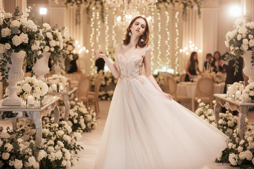 Solid Color Bridesmaid  Dress Female Dinner Party