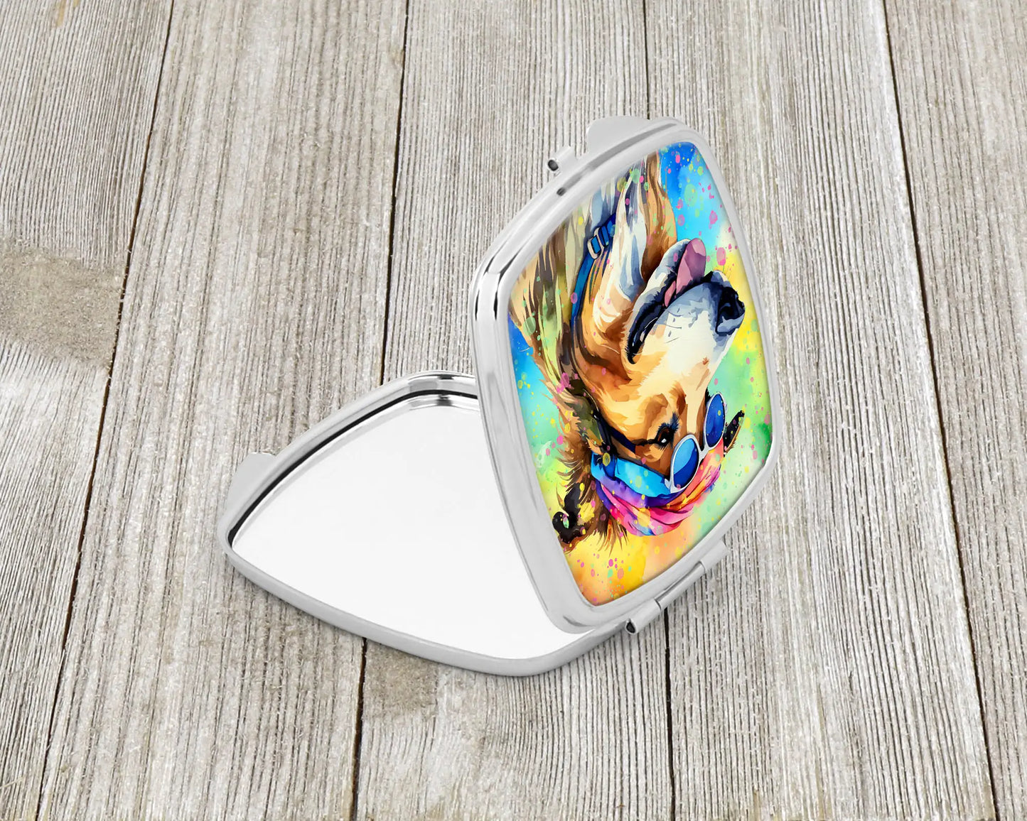 Collie Hippie Dawg Compact Mirror