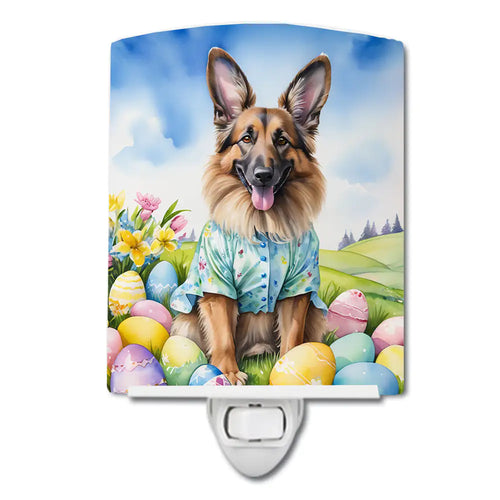 Belgian Tervuren Easter Egg Hunt Ceramic Night Light