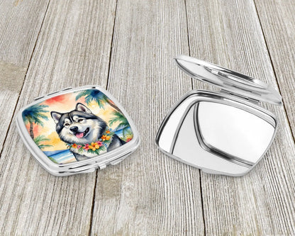 Alaskan Malamute Luau Compact Mirror