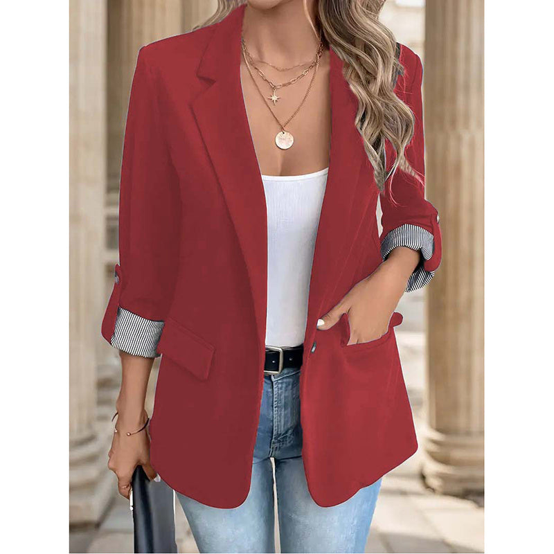 Women's Casual Blazers Open Front Long Sleeve Work Office Suit Jackets Blazer Business Casual Outfits