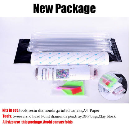 Beauty and Wolf Diamond Painting