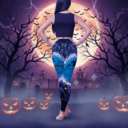 Women's Halloween Bat Elastic Leggings