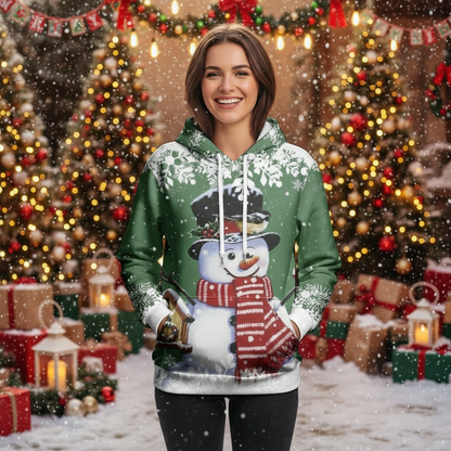 Christmas Snowman Personalized Printed Sweater