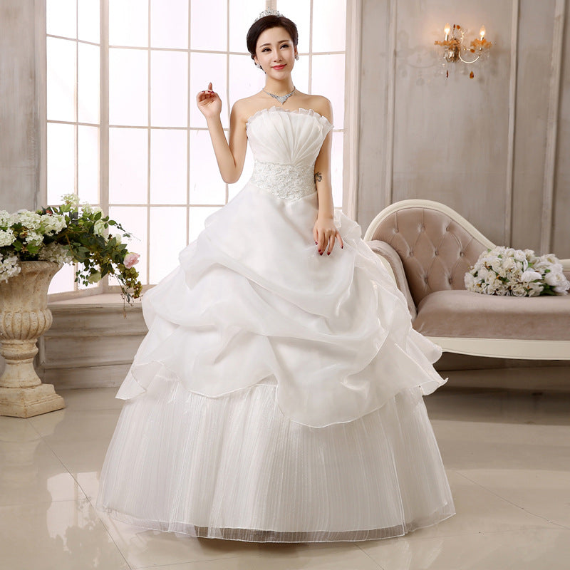 Wedding dress new bride slim lace