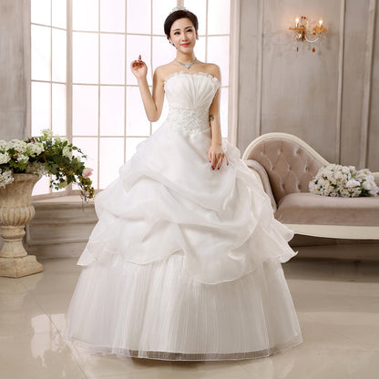 Wedding dress new bride slim lace