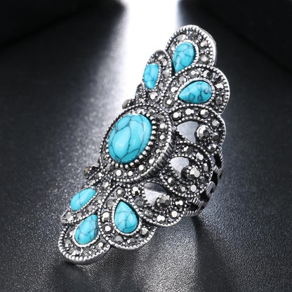vintage blue turquoise ring