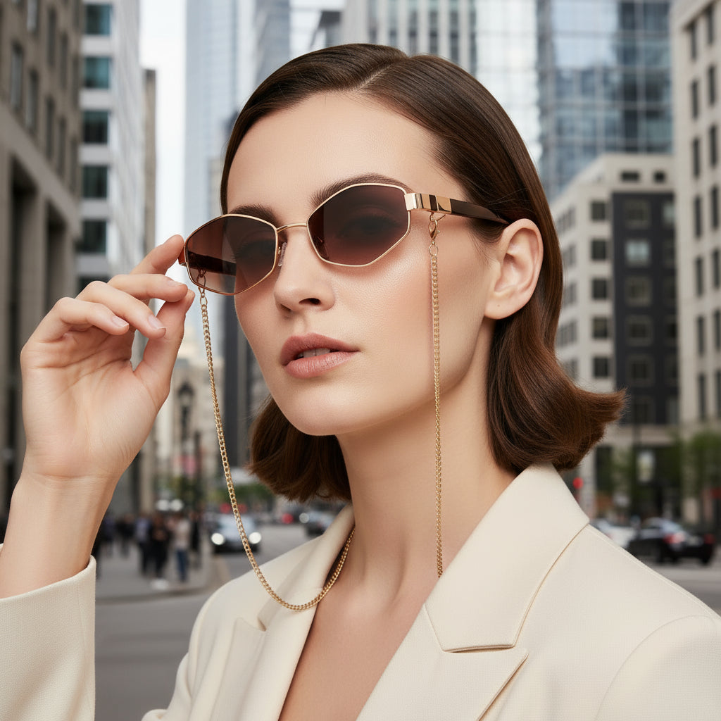 Women's Fashion Personality Chain  Sunglasses