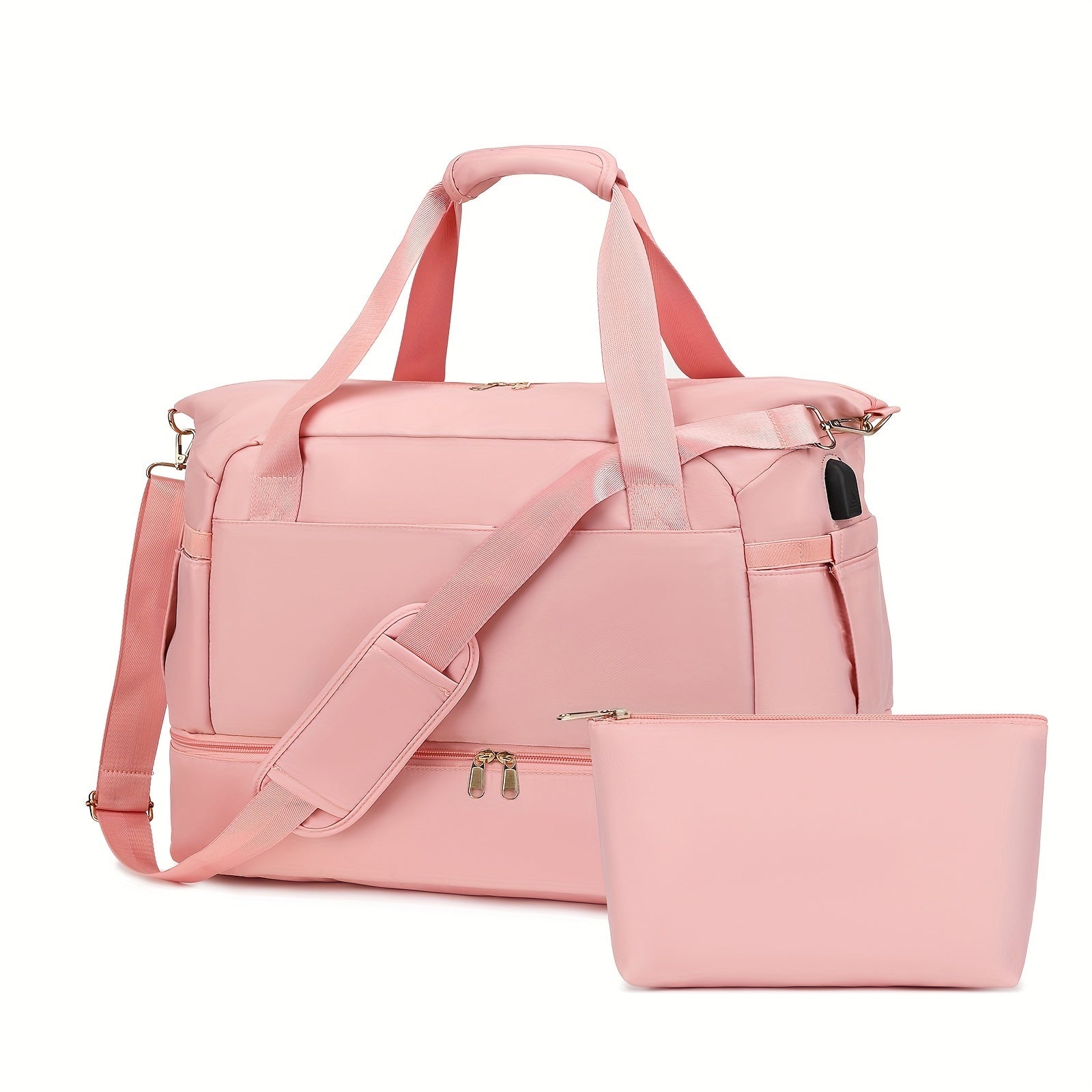 Women's Travel Sports Gym Yoga Duffel Weekender Overnight Totes Bag