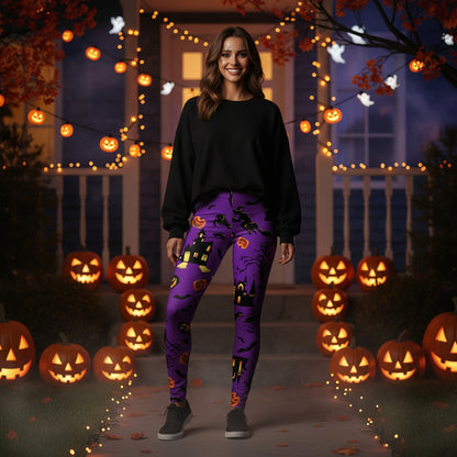 Creative pumpkin leggings