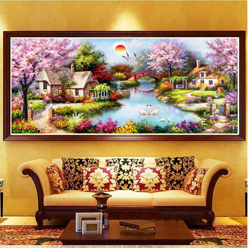 Diamond Painting Oil Painting Cottage