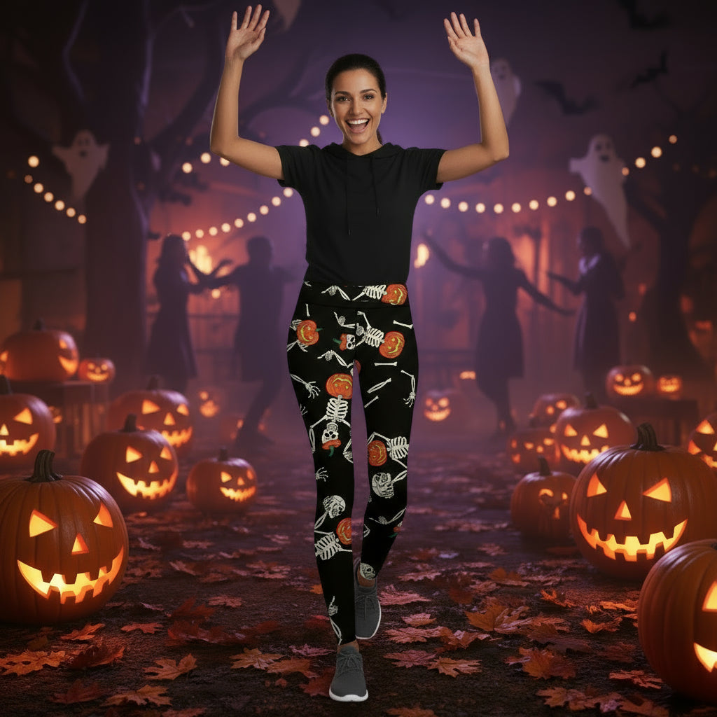 Printed Leggings Halloween Sports Yoga High Stretch Pencil Pants
