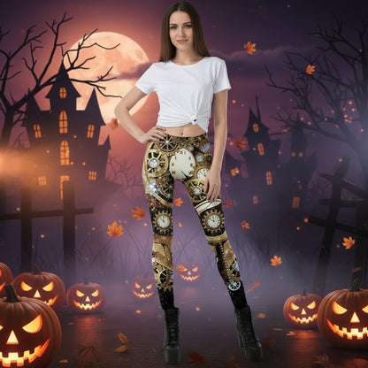 Halloween Costume Horror Ladies Skull Print Leggings