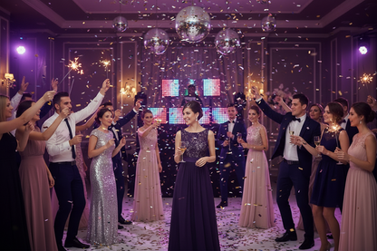 Lace spliced chiffon dress