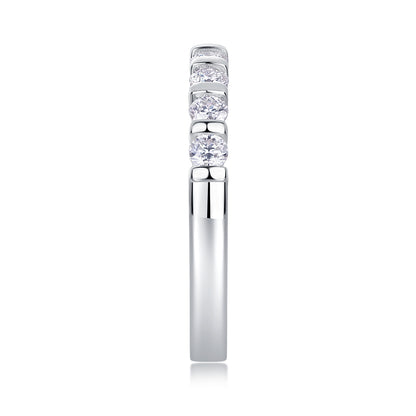 Luxury Fashion Diamond Ring, Moissanite Silver Ring