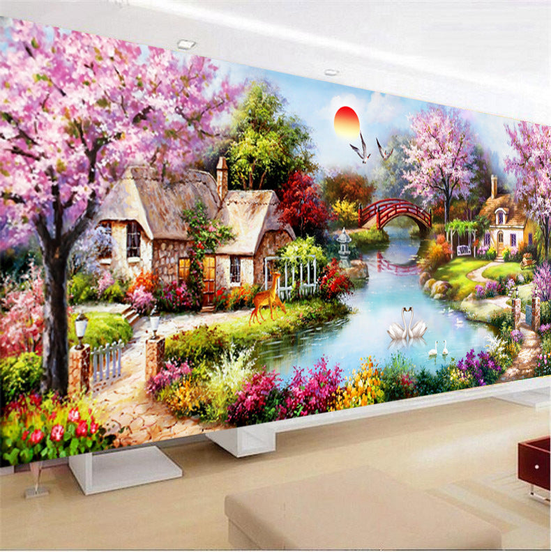 Diamond Painting Oil Painting Cottage