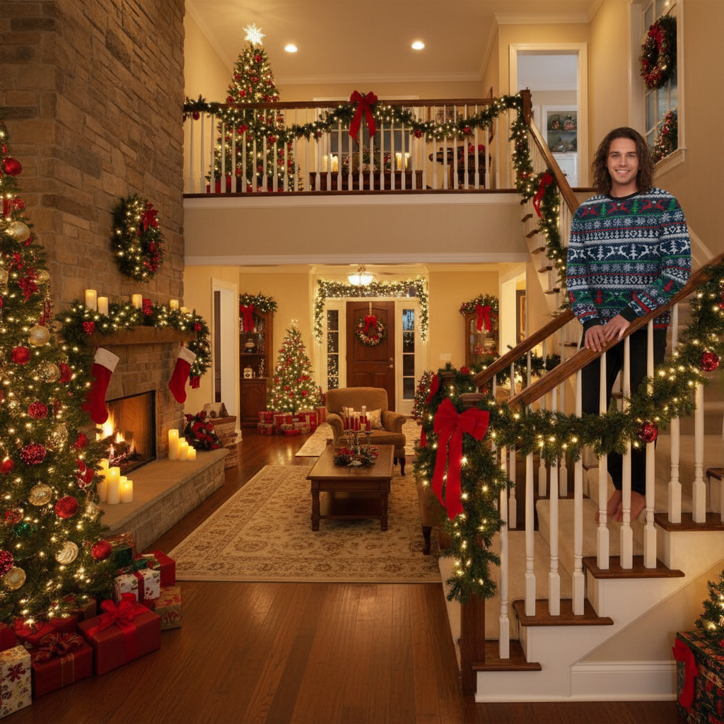 UGLY CHRISTMAS SWEATER Vacation Santa Elf Funny Womens Sweaters Tops Autumn Winter Clothing