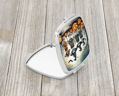 Calacas Skeletons Spooky Halloween Compact Mirror