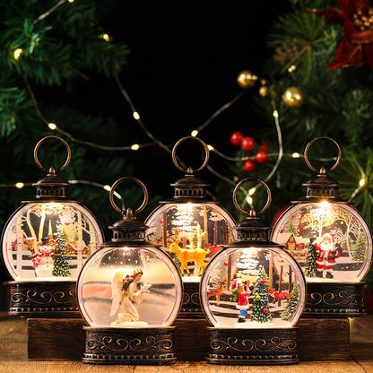 Christmas Decoration Water Injection Small Wind Lantern Ornaments