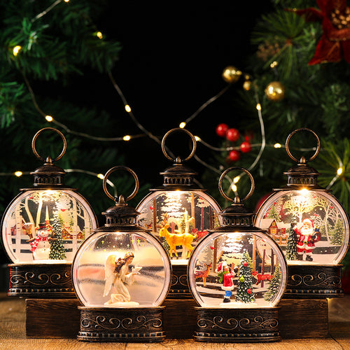 Christmas Decoration Water Injection Small Wind Lantern Ornaments
