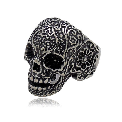 Hip Hop Skull Trendy Men's Personality Ring Punk
