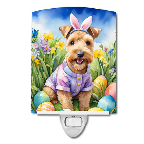 Lakeland Terrier Easter Egg Hunt Ceramic Night Light