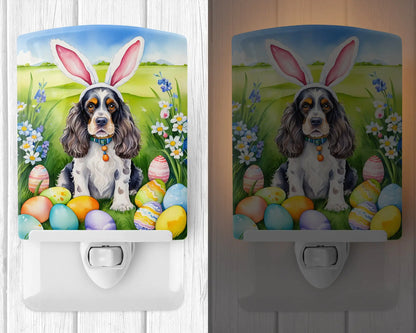 Cocker Spaniel Easter Egg Hunt Ceramic Night Light
