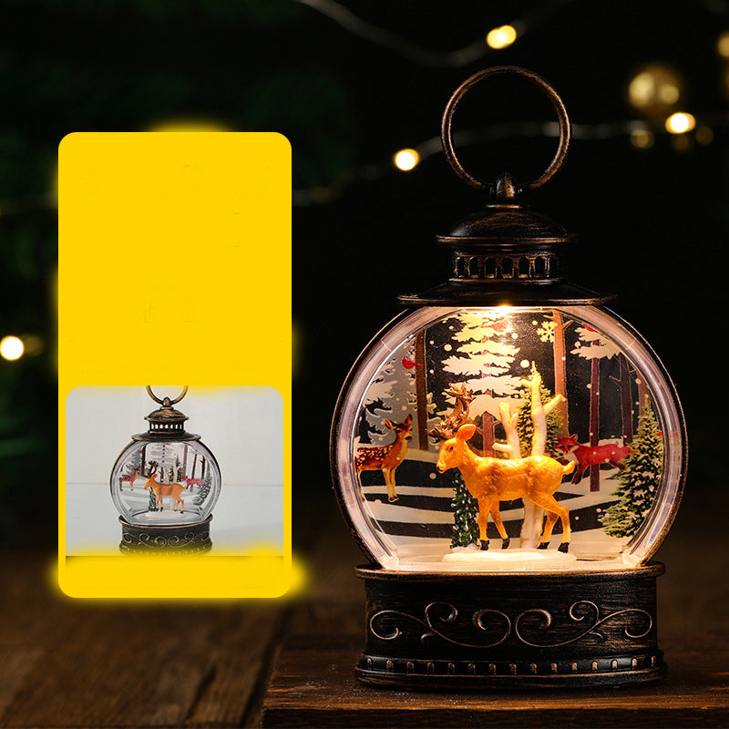 Christmas Decoration Water Injection Small Wind Lantern Ornaments