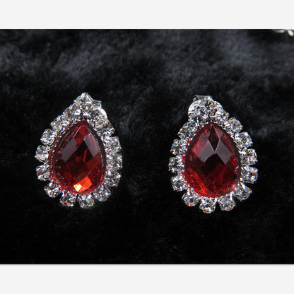 The new bride jewelry  diamond  fashion necklace set can be customized