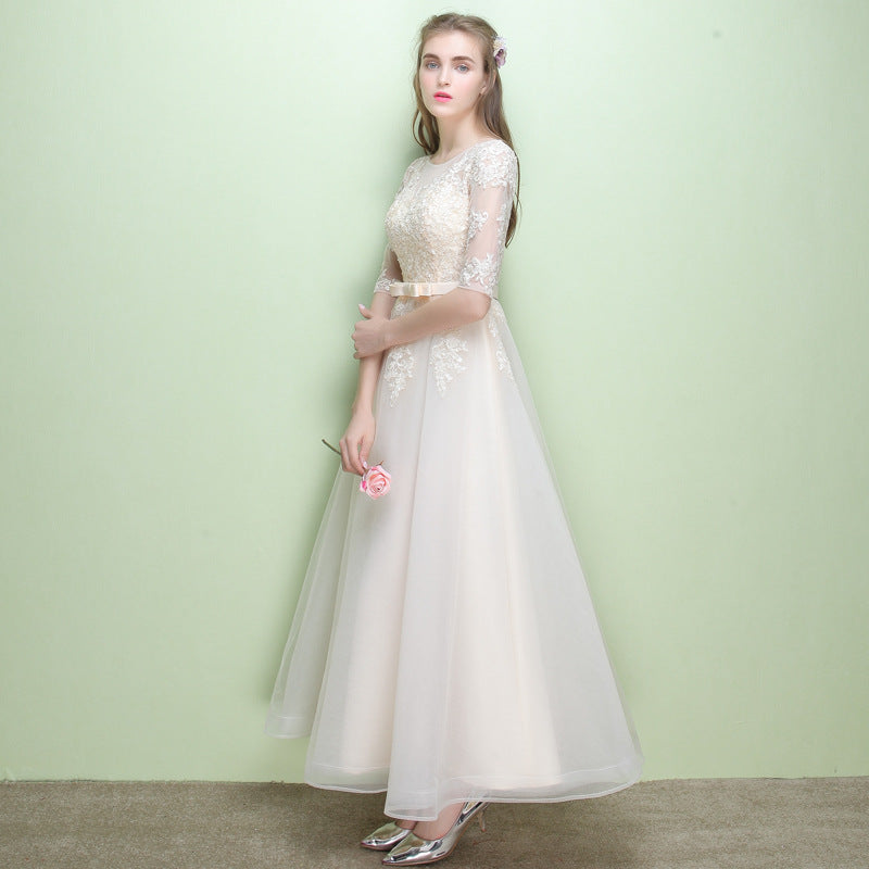 Women's Fashion Slim And Thin Bridesmaid Dress