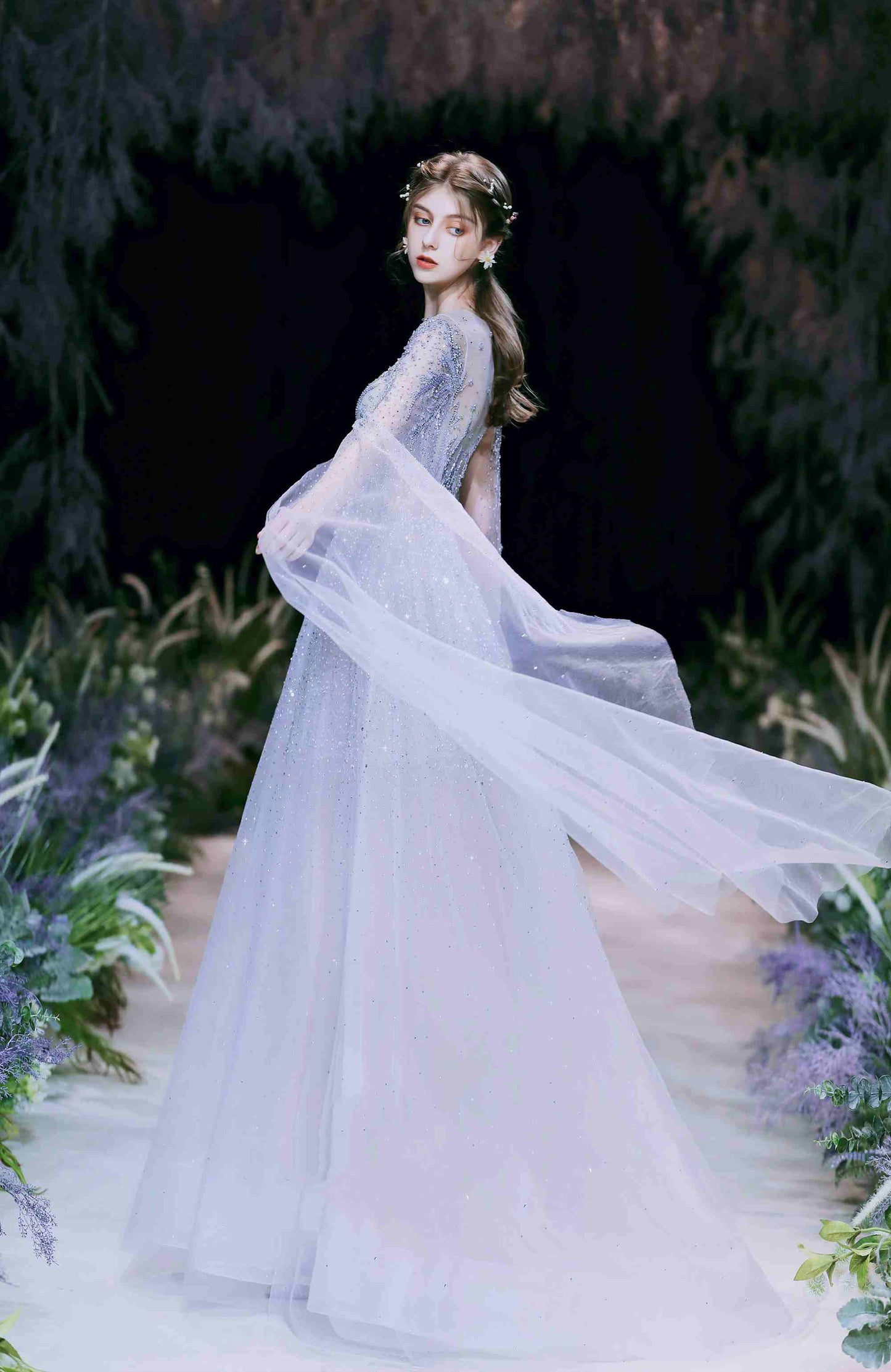 High-end Engagement Evening Dress Light Luxury Wedding Banquet