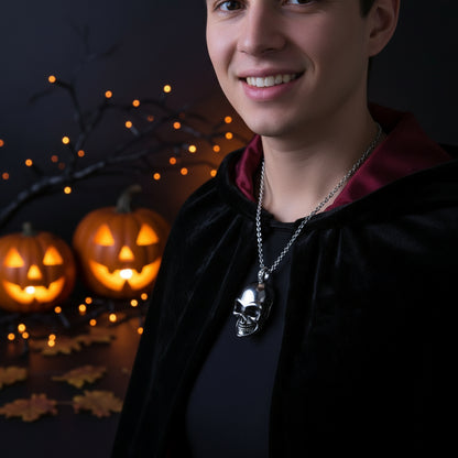 Titanium Steel Cool Skull Necklace