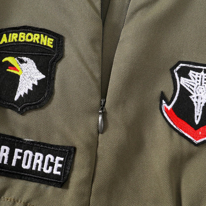 Toddler Boys Pilot Jumpsuit Army Green Long Sleeve Romper, Party Outfits