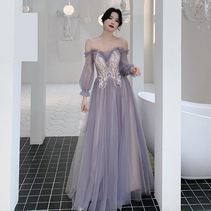Xianqi Slim And Thin Sisters Queen's Bridesmaid Dress