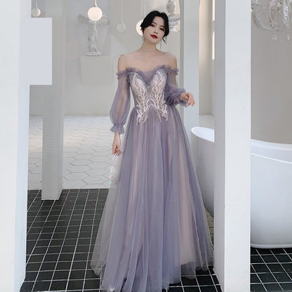 Xianqi Slim And Thin Sisters Queen's Bridesmaid Dress