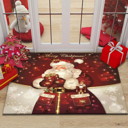 Christmas Carpet Living Room Festive Red Floor Mat