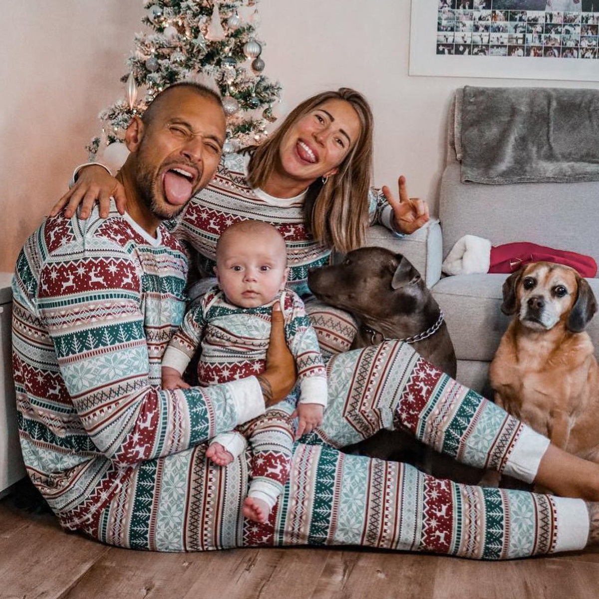 Christmas Fashion Sleep Wear Family Set