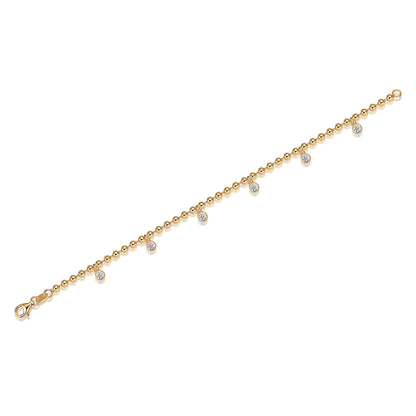 Luxury Fashion Mossan Diamond S925 Silver Bracelet Comparable To Natural Diamonds