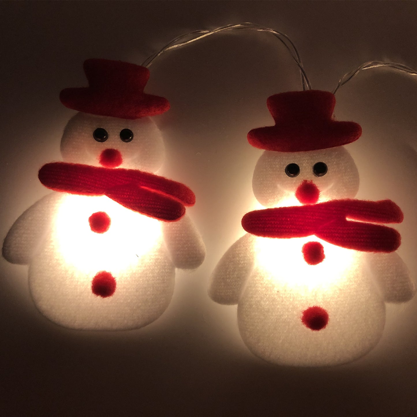 Plush Snowman Light String Christmas Tree Pendant LED Holiday Party Decoration Lantern
