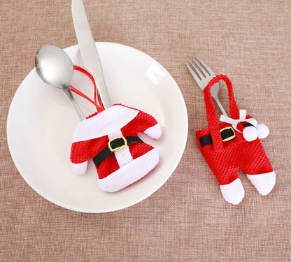 Holder Cutlery Knife Fork Cutlery Set Trousers Skirt Navidad Christmas Decorations for Home