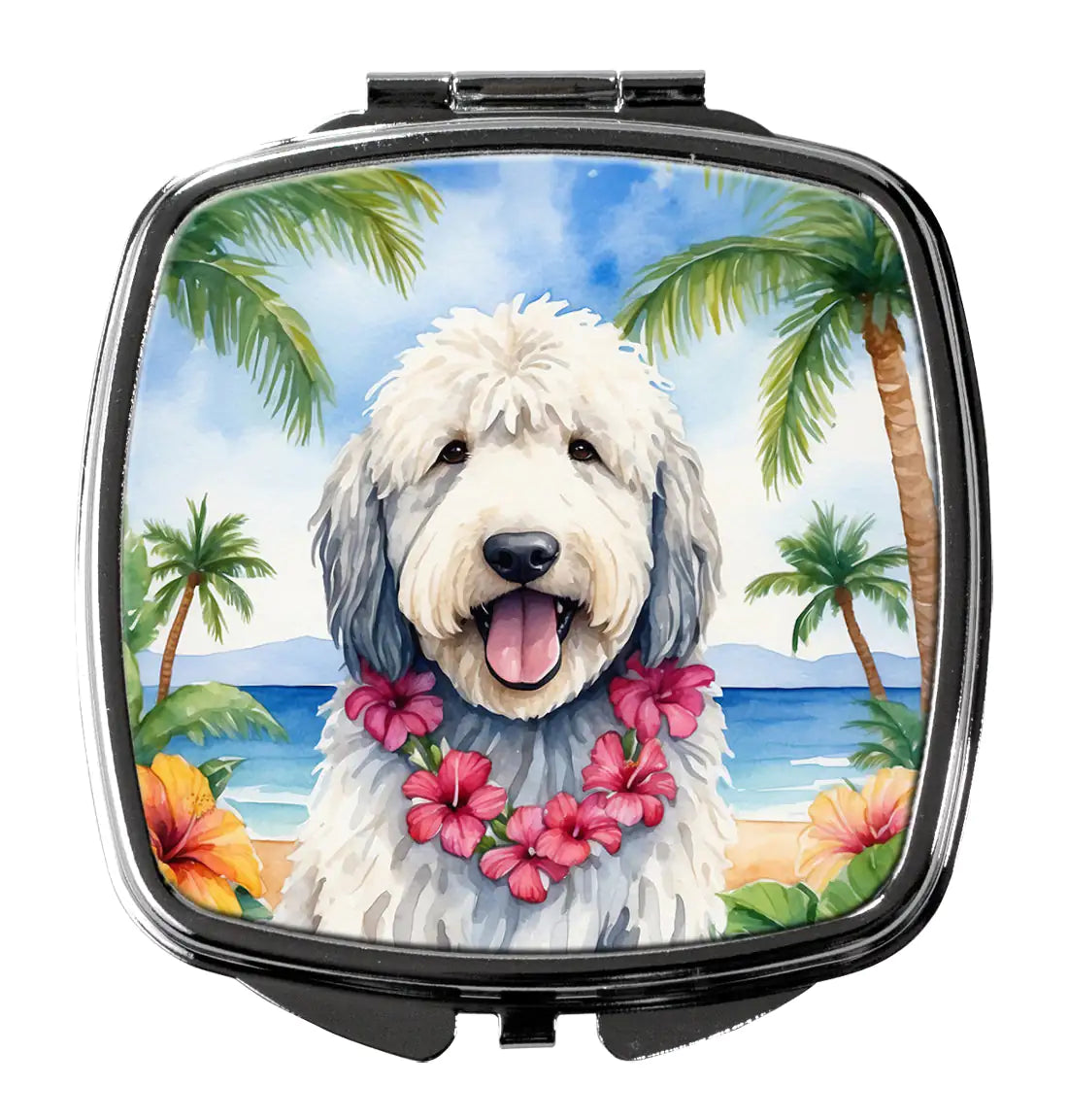 Komondor Luau Compact Mirror