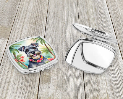 Schnauzer Luau Compact Mirror