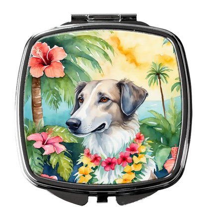 Borzoi Luau Compact Mirror