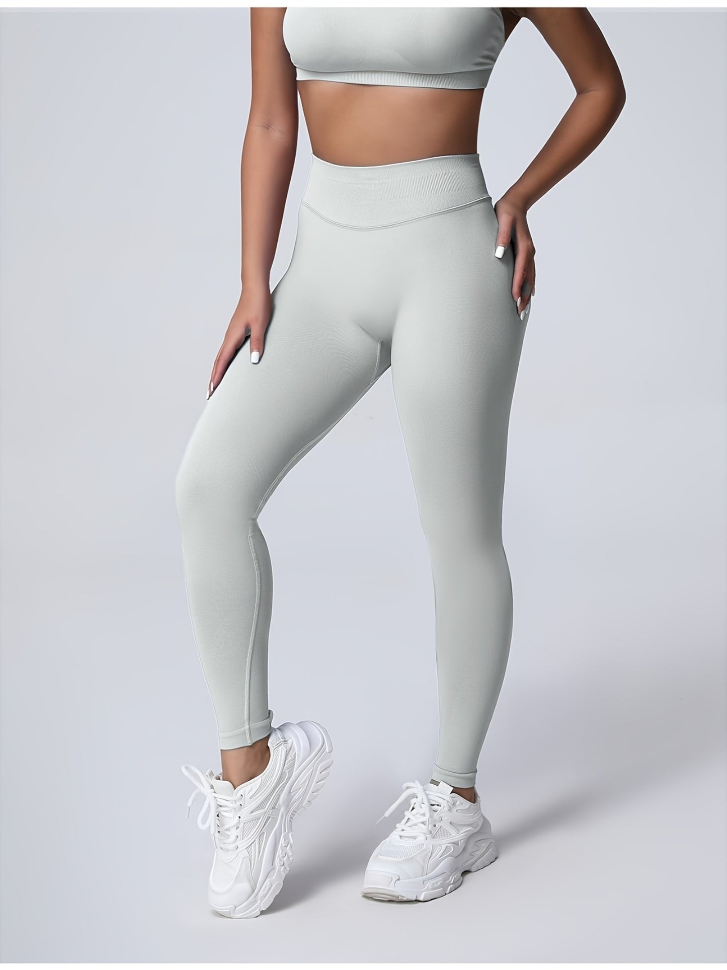 Seamless Women Soft Hue Hidden Scrunch Butt Workout Leggings For Women