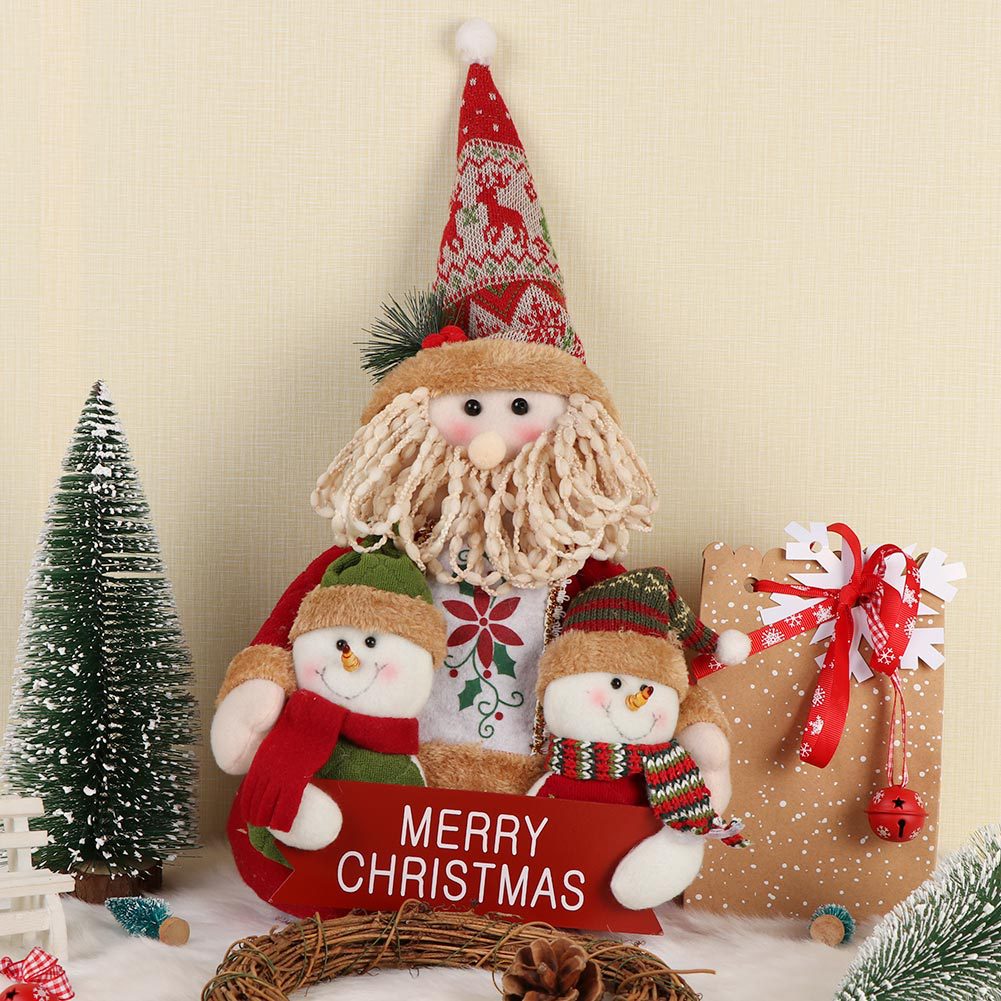 Home Decoration Christmas Santa Claus, Snowman Ornaments