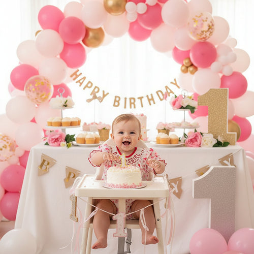 Infant Floral Smocked Romper 'DADDY'S Girl' Embroidery Short Sleeve Crew Neck Adorable Princess Party Bodysuit